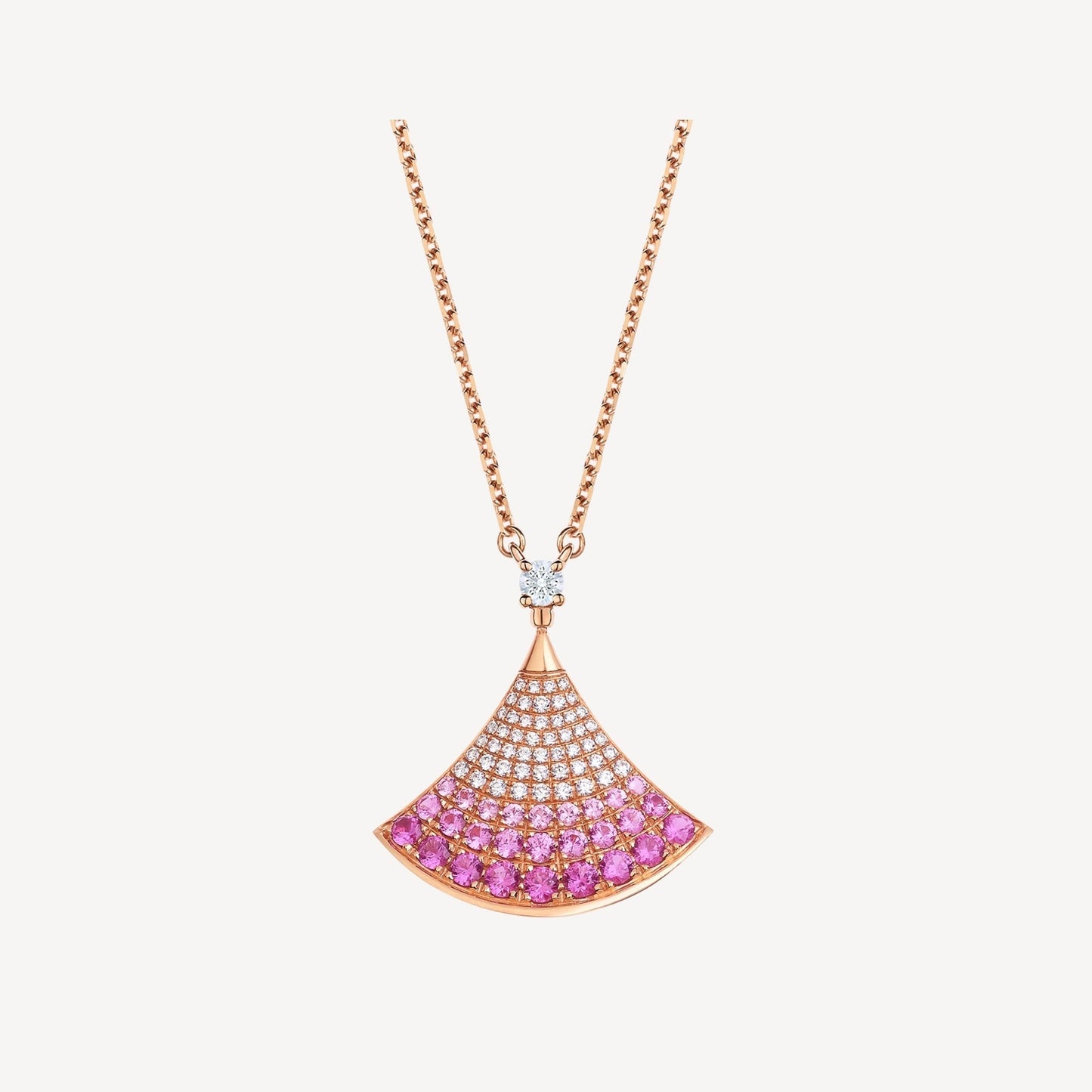 [Polaidi Jewelry]DREAM NECKLACE PINK GOLD PINK DIAMOND