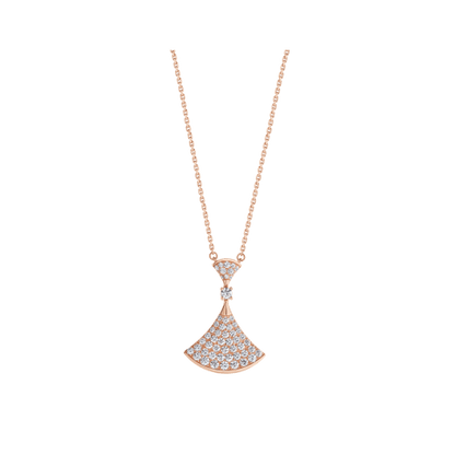 [Polaidi Jewelry]DREAM NECKLACE PINK GOLD FULL DIAMOND