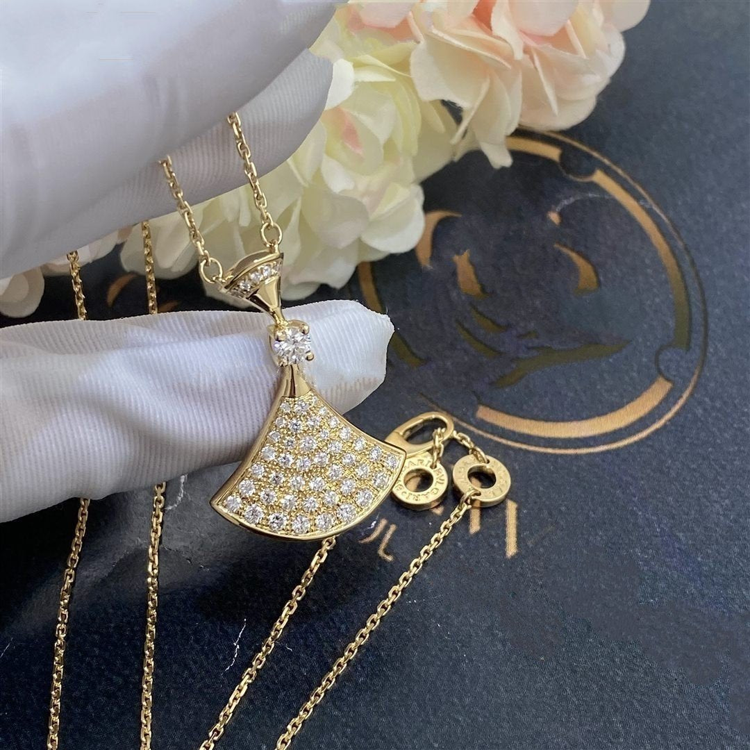 [Polaidi Jewelry]DREAM NECKLACE GOLD FULL DIAMOND