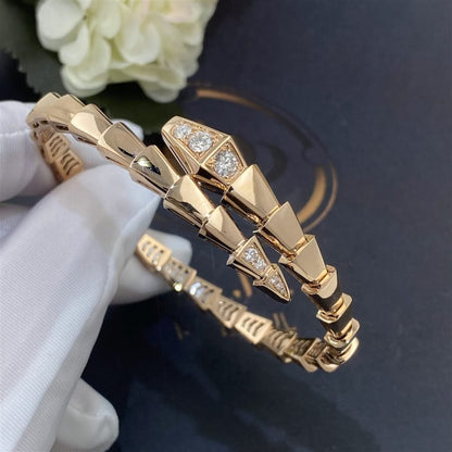 [Polaidi Jewelry]SERPENTI BRACELET DIAMONDS PINK GOLD