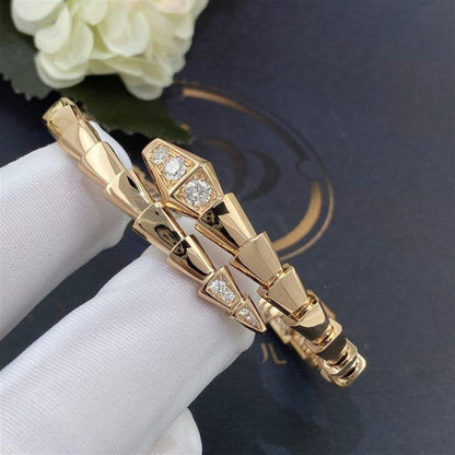 [Polaidi Jewelry]SERPENTI BRACELET DIAMONDS PINK GOLD