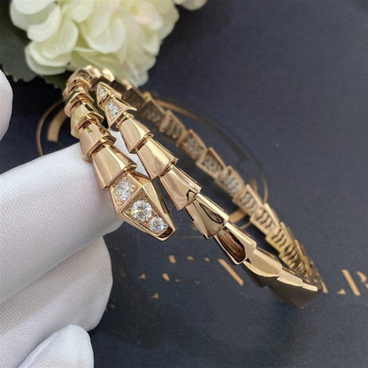 [Polaidi Jewelry]SERPENTI BRACELET DIAMONDS PINK GOLD