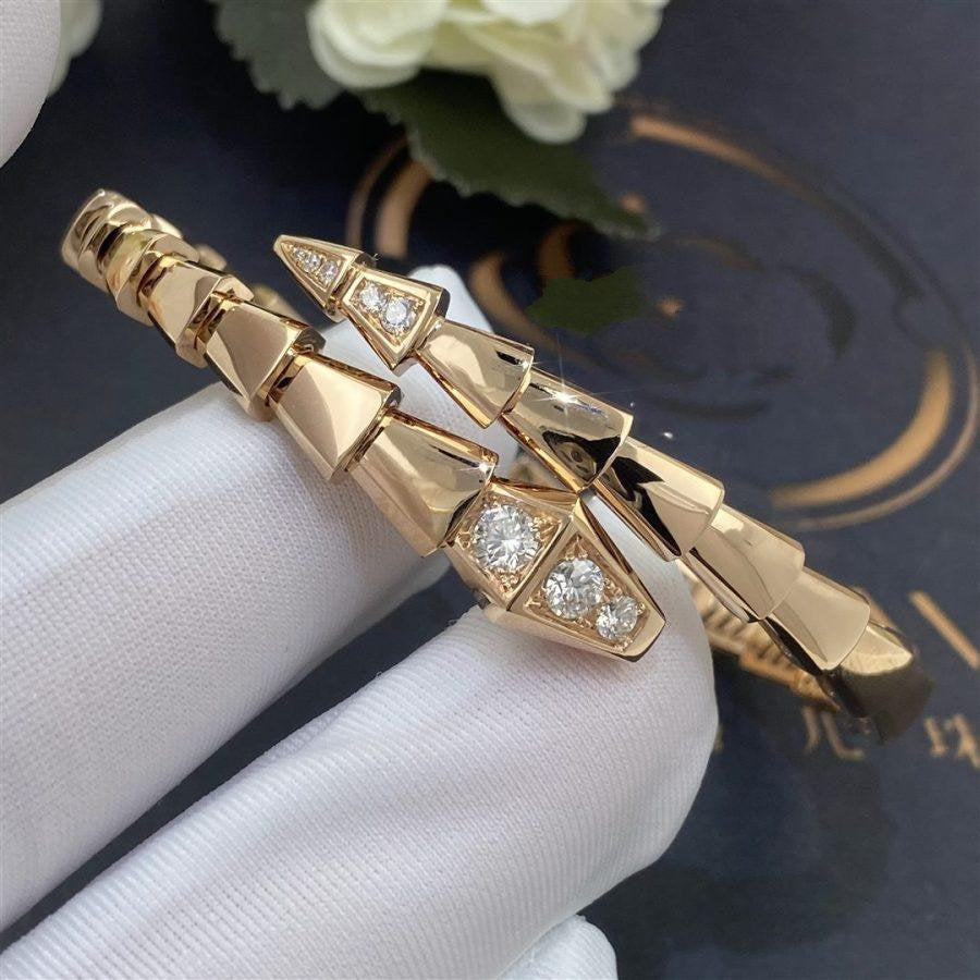 [Polaidi Jewelry]SERPENTI BRACELET DIAMONDS PINK GOLD