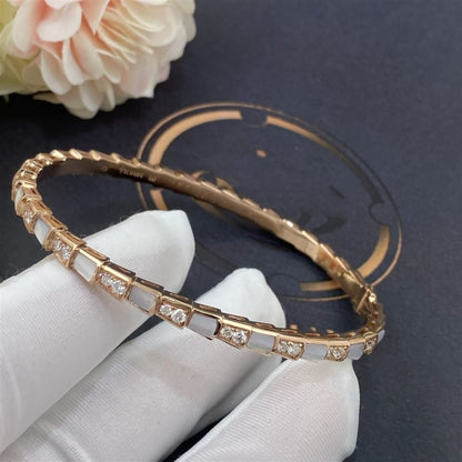 [Polaidi Jewelry]SERPENTI BRACELET PINK GOLD MOP DIAMOND