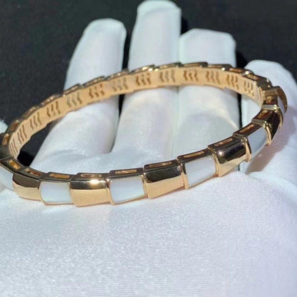 [Polaidi Jewelry]SERPENTI BRACELET PINK GOLD MOP