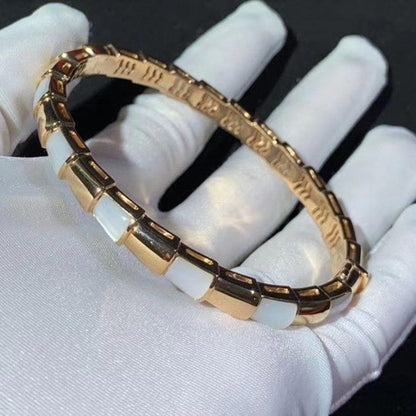 [Polaidi Jewelry]SERPENTI BRACELET PINK GOLD MOP