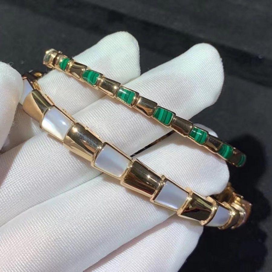 [Polaidi Jewelry]SERPENTI BRACELET PINK GOLD MOP