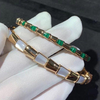 [Polaidi Jewelry]SERPENTI BRACELET PINK GOLD MOP