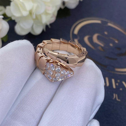[Polaidi Jewelry]SERPENTI RING PINK GOLD DIAMOND