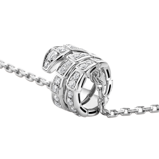[Polaidi Jewelry]SERPENTI  NECKLACE DOUBLE RING DIAMOND