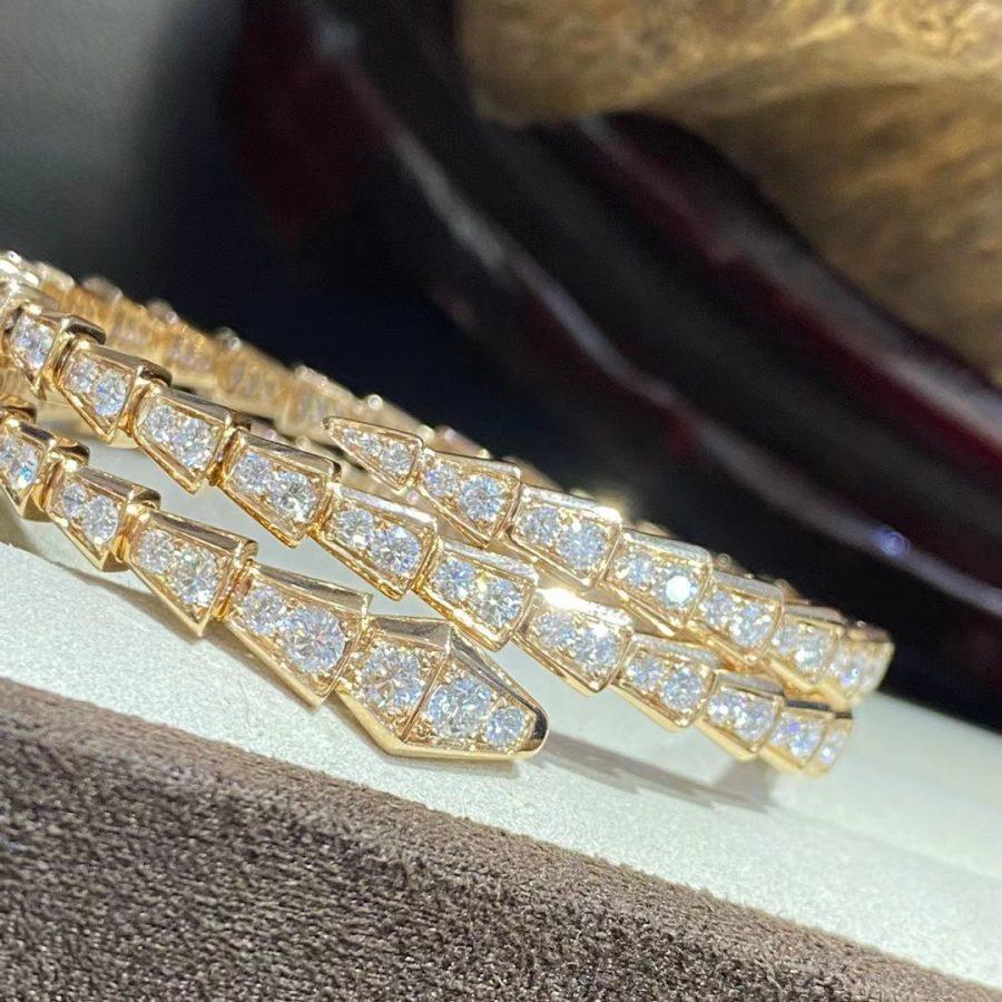 [Polaidi Jewelry]SERPENTI BRACELET GOLD DIAMOND DOUBLE ROW