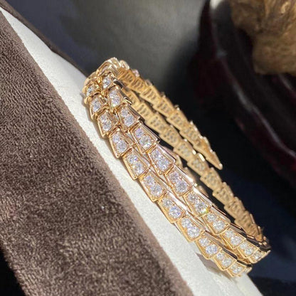 [Polaidi Jewelry]SERPENTI BRACELET GOLD DIAMOND DOUBLE ROW