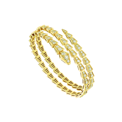 [Polaidi Jewelry]SERPENTI BRACELET GOLD DIAMOND DOUBLE ROW