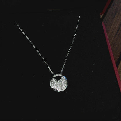 [：Polaidi Jewelry]アミュレット シルバー フルダイヤモンド ネックレス