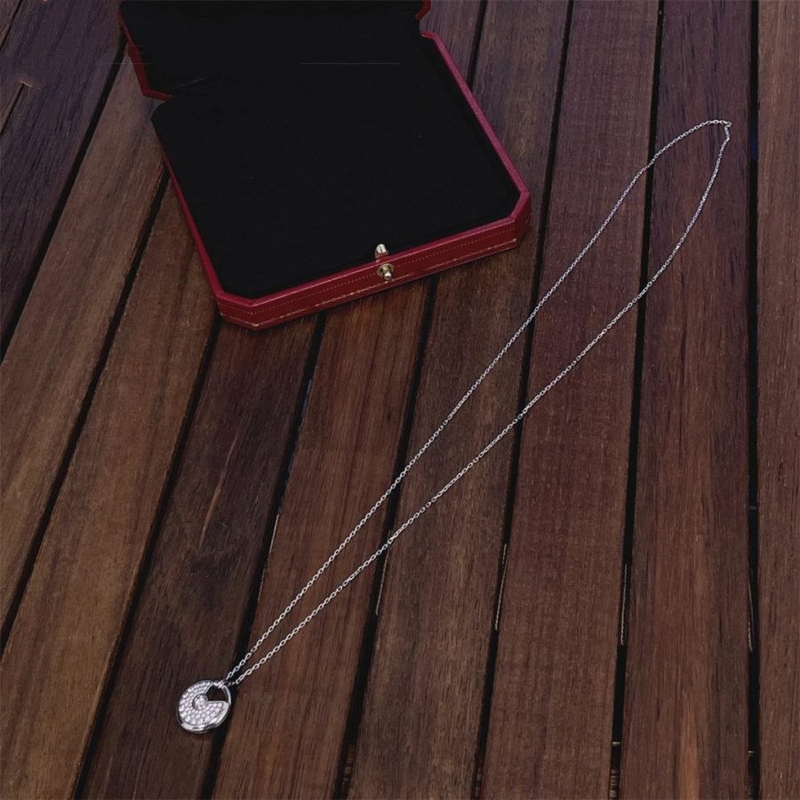[：Polaidi Jewelry]アミュレット シルバー フルダイヤモンド ネックレス