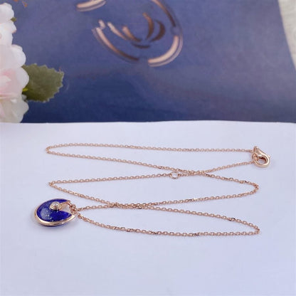 [：Polaidi Jewelry]AMULETTE ROSE GOLD AGATE NECKLACE