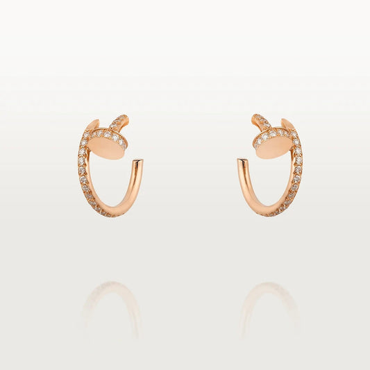 [Polaidi Jewelry]JUSTE EARRINGS 12.75MM PINK GOLD DIAMOND