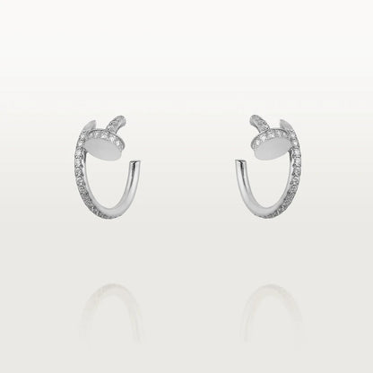 [：Polaidi Jewelry]JUSTE EARRINGS 12.75MM SILVER DIAMOND