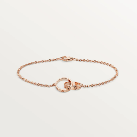 [Polaidi Jewelry]LOVE BRACELET DOUBLE RING