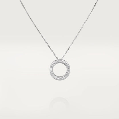 [Polaidi Jewelry]LOVE NECKLACE ADJUSTABLE SILVER