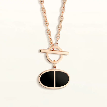[Polaidi Jewelry]CHAINE VERSO BLACK CERAMIC NECKLACE