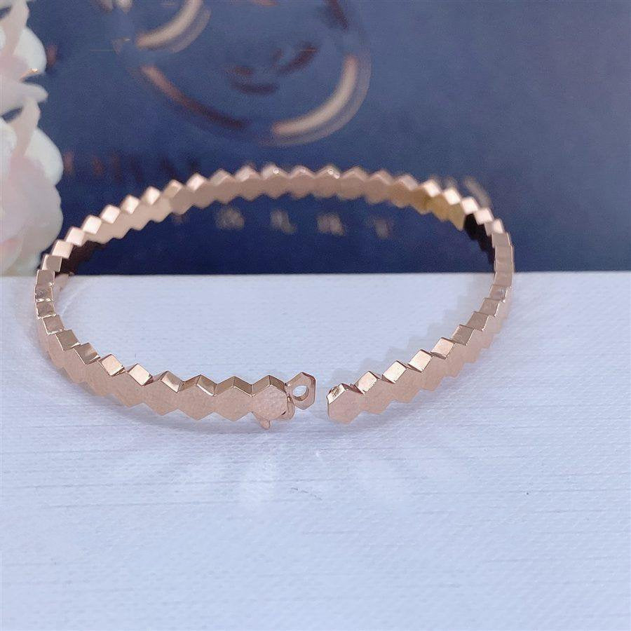 [：Polaidi Jewelry]BEE LOVE PINK GOLD BRACELET