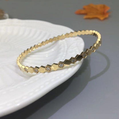 [：Polaidi Jewelry]BEE LOVE GOLD DIAMOND BRACELET
