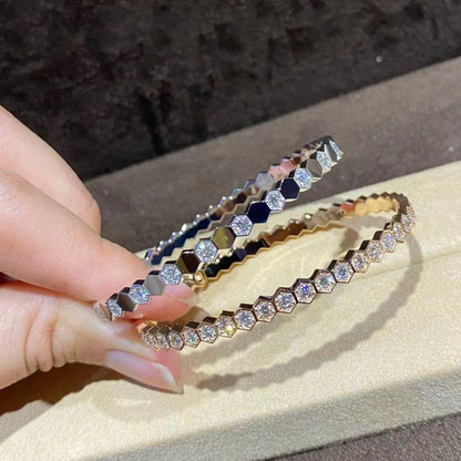 [：Polaidi Jewelry]BEE LOVE GOLD BRACELET FULL DIAMOND