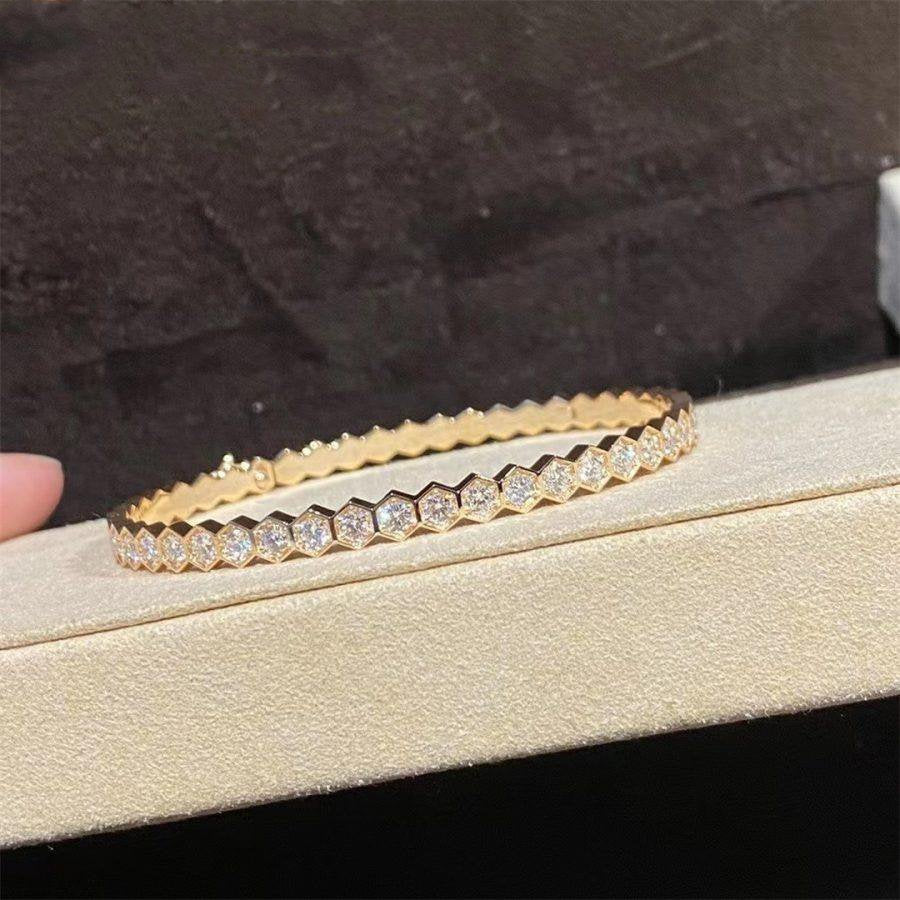 [Polaidi Jewelry]BEE LOVE GOLD BRACELET FULL DIAMOND