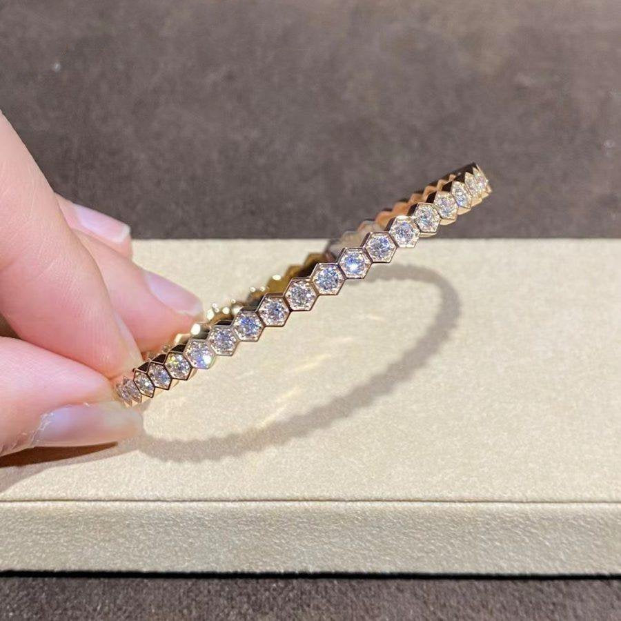 [：Polaidi Jewelry]BEE LOVE GOLD BRACELET FULL DIAMOND