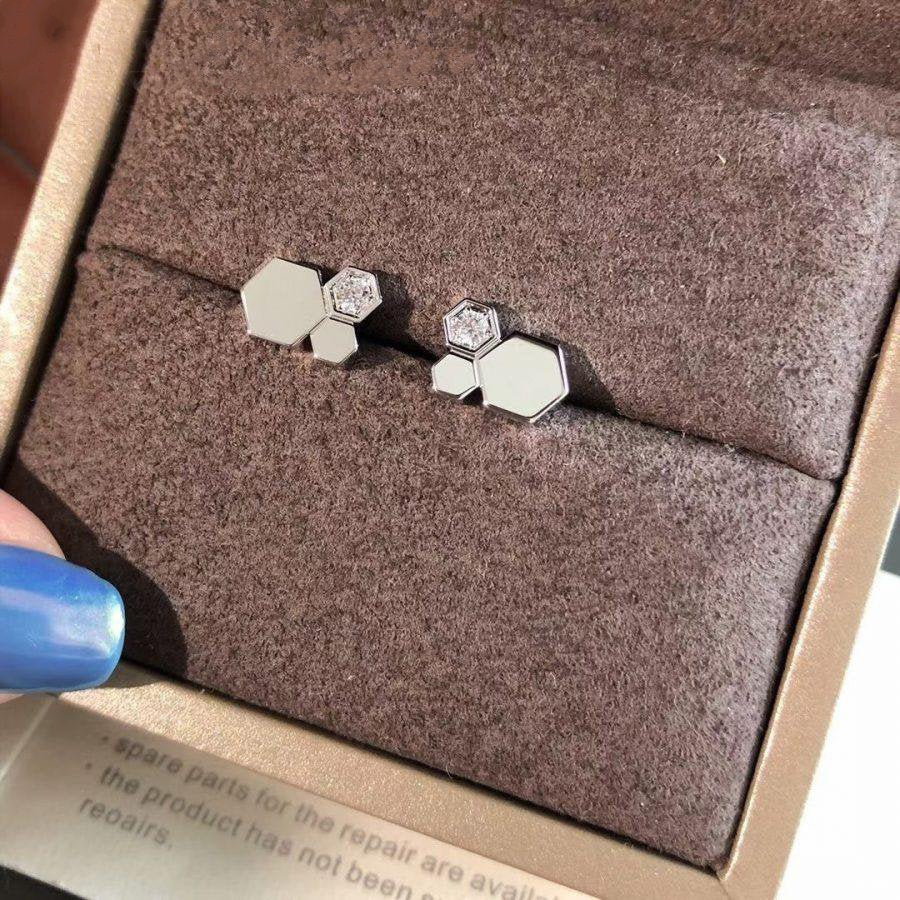 [：Polaidi Jewelry]BEE LOVE SILVER DIAMOND EARRINGS