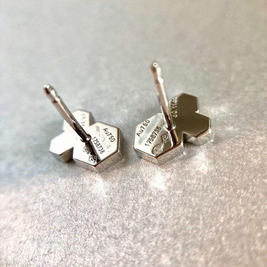 [Polaidi Jewelry]BEE LOVE SILVER DIAMOND EARRINGS
