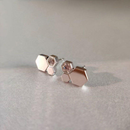 [：Polaidi Jewelry]BEE LOVE SILVER DIAMOND EARRINGS