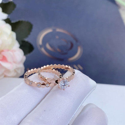 [Polaidi Jewelry]BEE LOVE RING PINK GOLD 1 DIAMOND