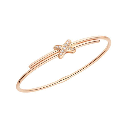 [：Polaidi Jewelry]ピンクゴールドダイヤモンド ブレスレットセット