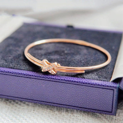 [：Polaidi Jewelry]ピンクゴールドダイヤモンド ブレスレットセット