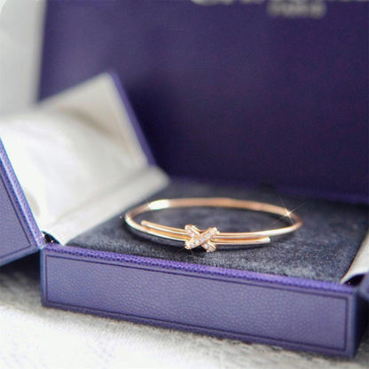 [：Polaidi Jewelry]ピンクゴールドダイヤモンド ブレスレットセット