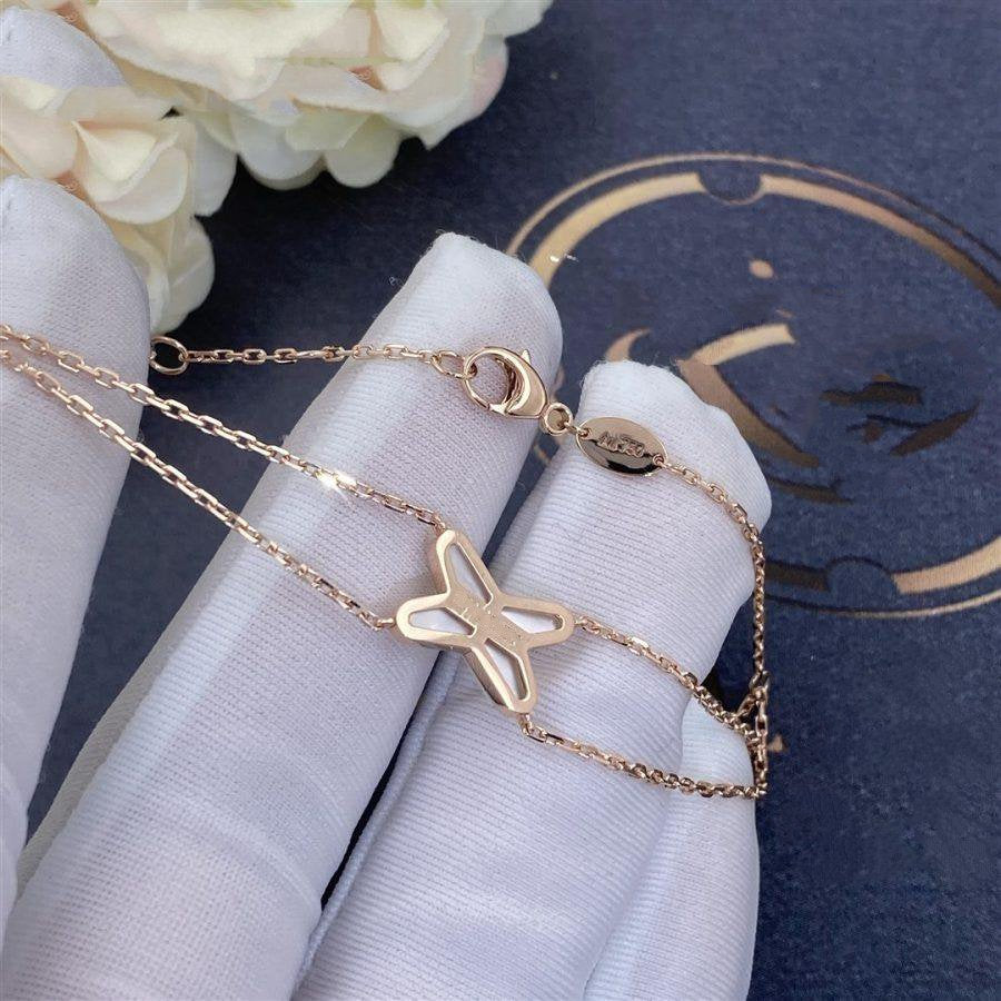 [：Polaidi Jewelry]JEUX ブレスレット ホワイトMOP ピンクゴールド 1ダイヤモンド