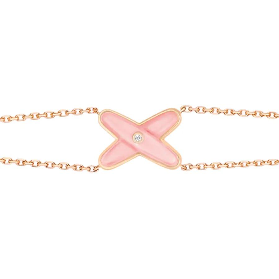 [Polaidi Jewelry]JEUX BRACELET PINK MOP PINK GOLD 1 DIAMOND