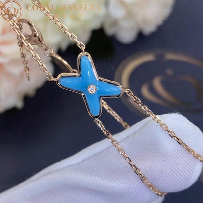 [Polaidi Jewelry]JEUX BRACELET TURQUOISE PINK GOLD 1 DIAMOND