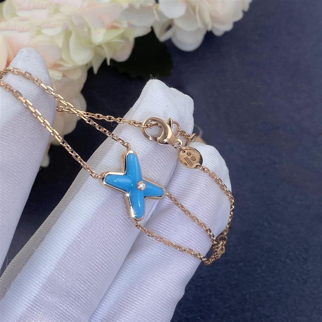 [：Polaidi Jewelry]JEUX BRACELET TURQUOISE PINK GOLD 1 DIAMOND