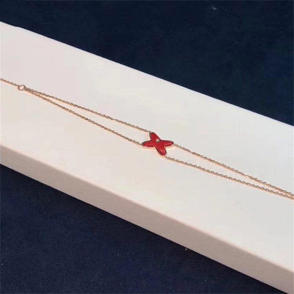 [Polaidi Jewelry]JEUX BRACELET CARNELIAN PINK GOLD 1 DIAMOND