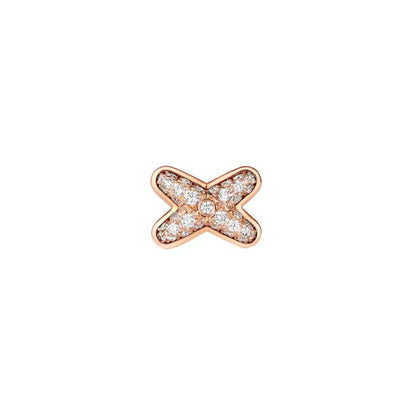 [Polaidi Jewelry]JEUX DE PINK GOLD DIAMOND EARRINGS
