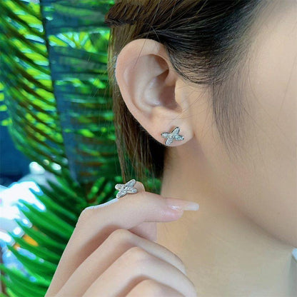 [Polaidi Jewelry]JEUX DE SILVER DIAMOND EARRINGS