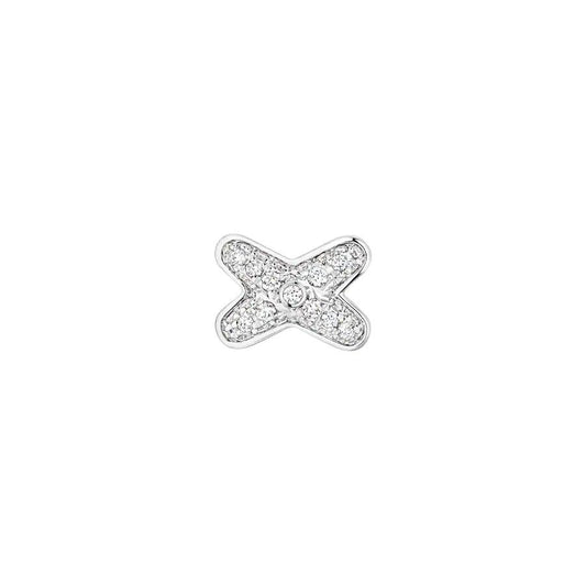 [Polaidi Jewelry]JEUX DE SILVER DIAMOND EARRINGS