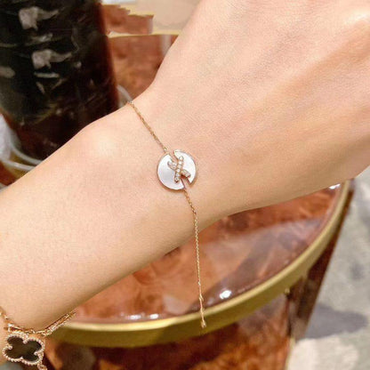 [Polaidi Jewelry]JEUX DE BRACELET MOP PINK GOLD DIAMONDS