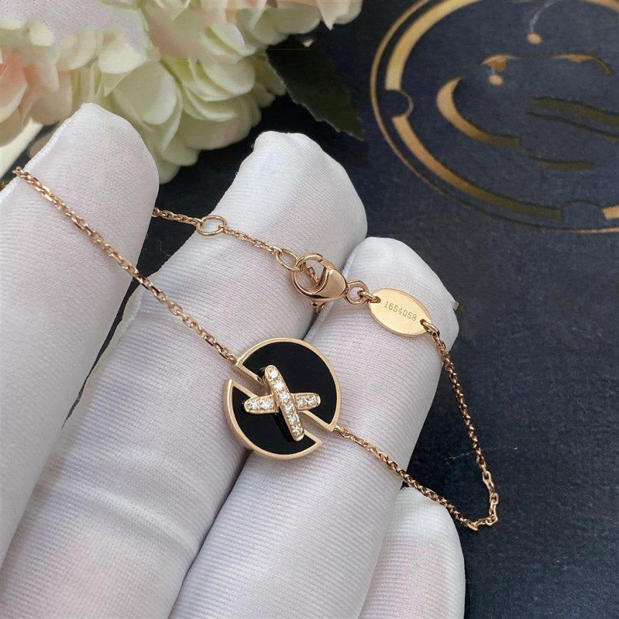 [Polaidi Jewelry]JEUX DE BRACELET ONYX PINK GOLD DIAMOND