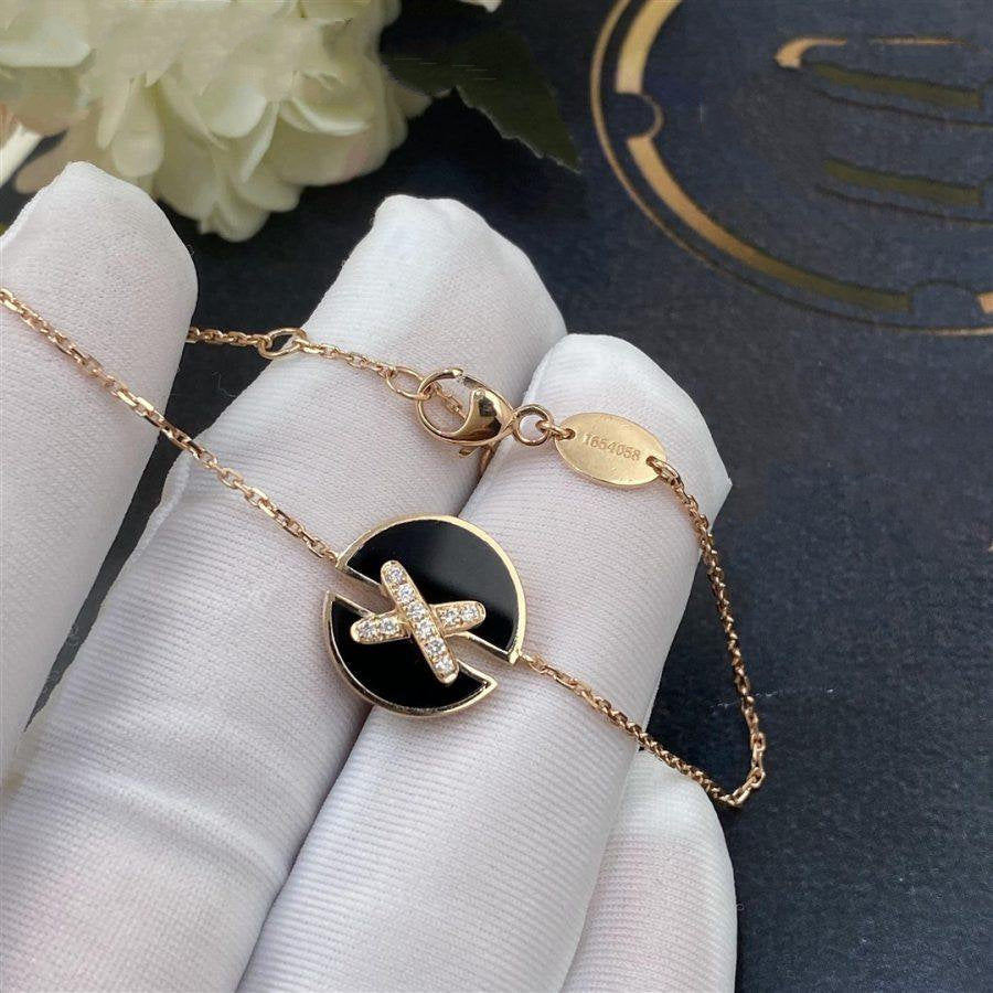 [：Polaidi Jewelry]JEUX DE BRACELET ONYX PINK GOLD DIAMOND