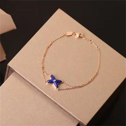 [Polaidi Jewelry]Hollow Design Four-Leaf Clover Flower Shape Ring