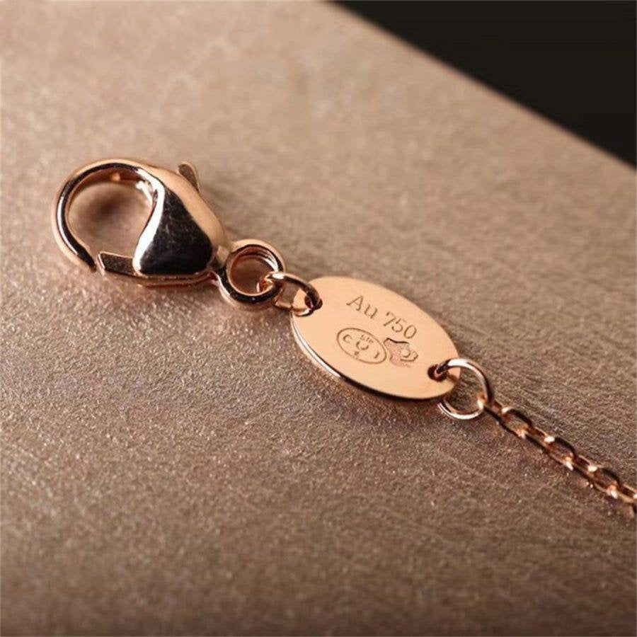 [Polaidi Jewelry]Hollow Design Four-Leaf Clover Flower Shape Ring